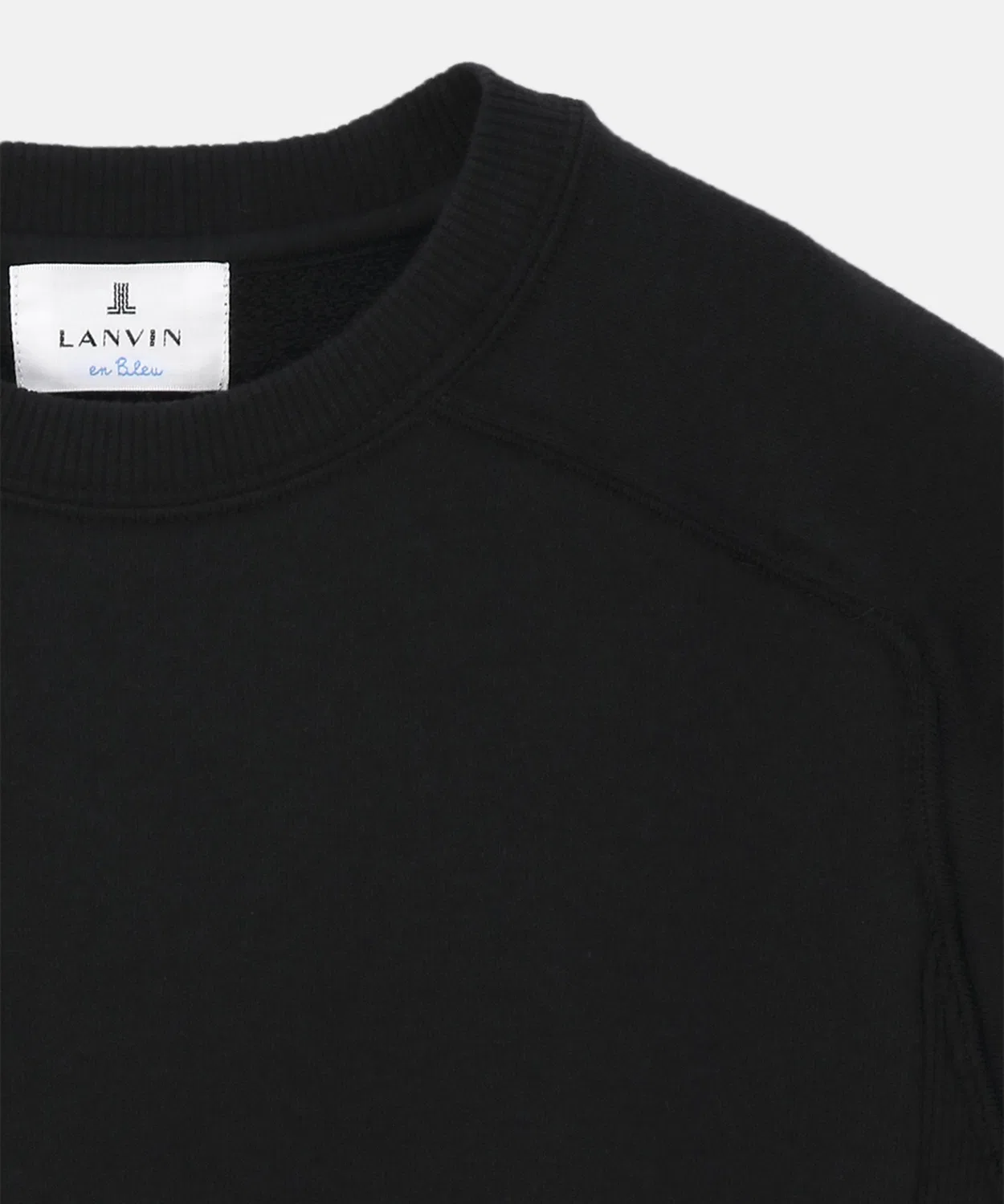 Свитшот детский LANVIN en Bleu с принтом Marie, хлопок, чёрный — фото 4