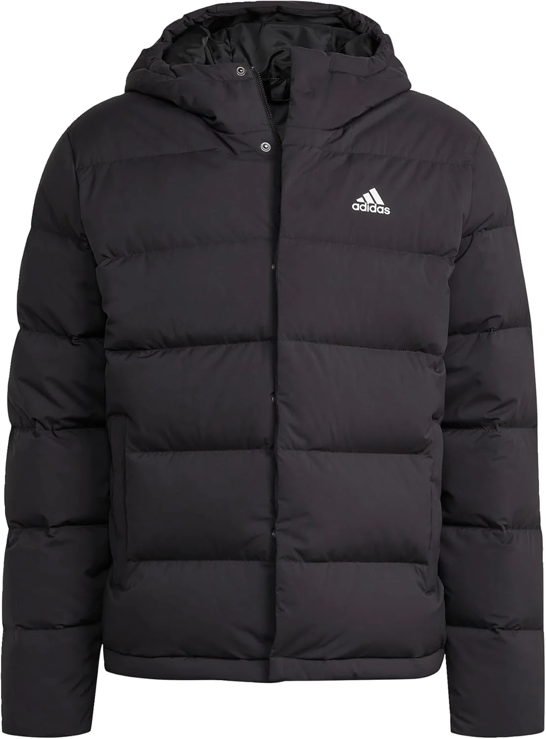 Мужская пуховая куртка Adidas Helionic с капюшоном, черный