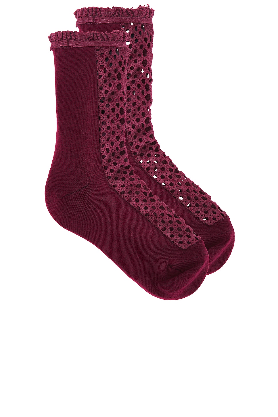 

Носки крючком rubies Free People, бордовый