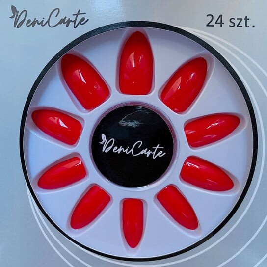

Типсы для искусственных ногтей с клеем, 24 шт. Deni Carte