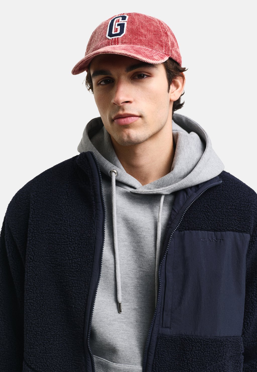 

Флисовая куртка REVERSIBLE ZIP GANT, темно-синий