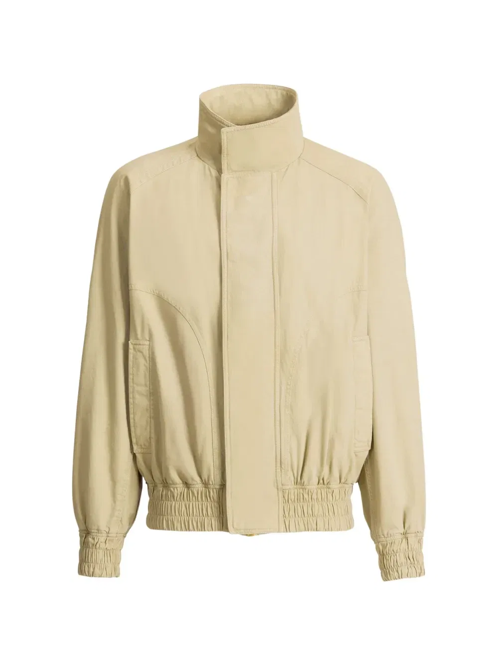 Винтажный бомбер Balmain из хлопка, бежевый