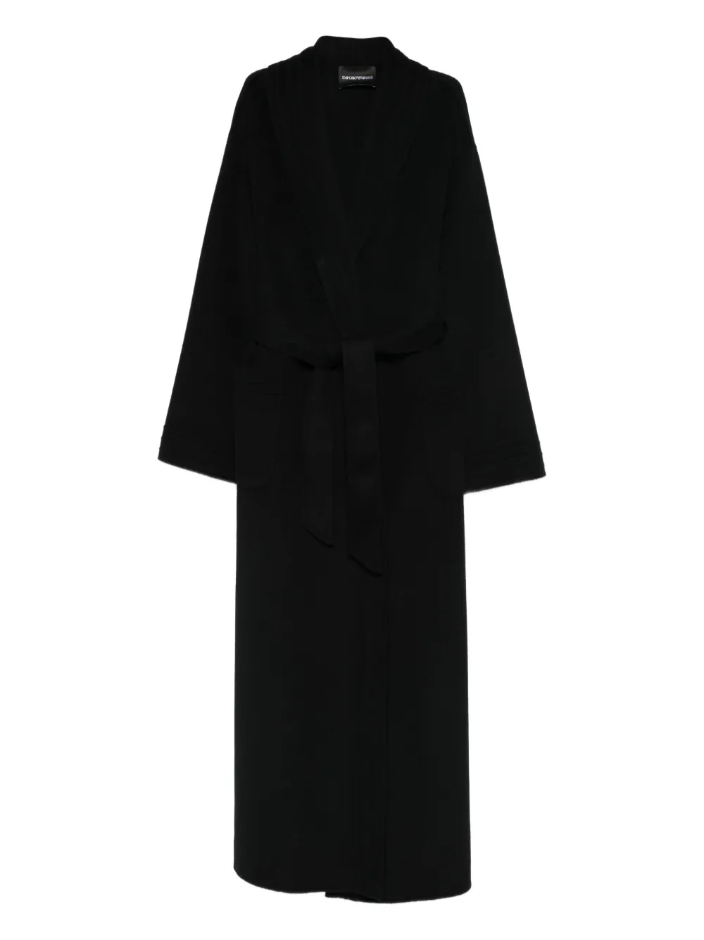 

Пальто с широкими рукавами Emporio Armani, черный