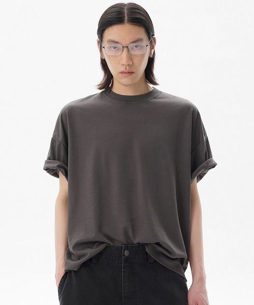 

Футболка однотонная, свободный крой, большая MASONPRINCE, серый