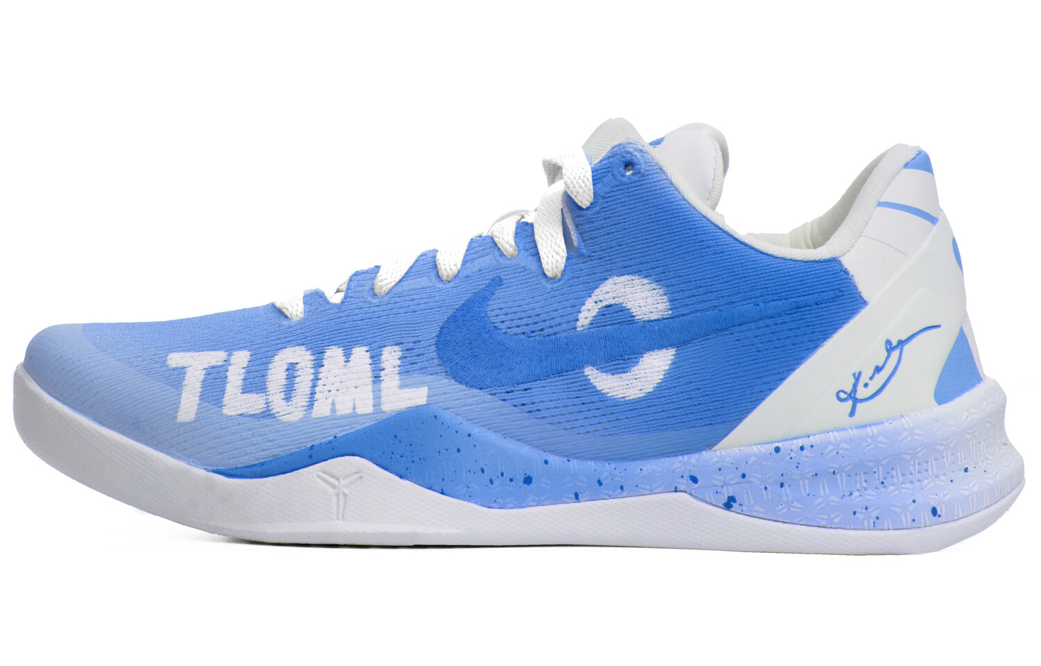 

Баскетбольные кроссовки Kobe 8 Basketball Shoes Men Low-top White/blue Nike