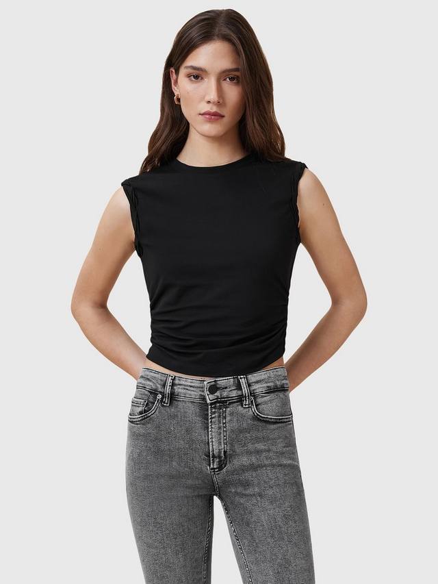 

Топ-майка из органического хлопка West с добавлением модала AllSaints, Black