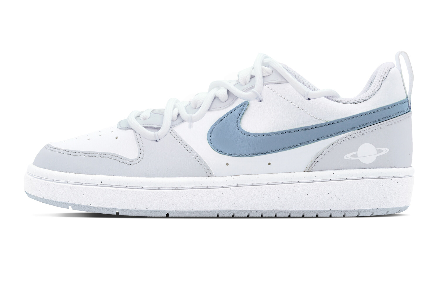 

Кроссовки Nike Court Borough Skateboarding Shoes Women's Low-top White/Gray/Blue, белый/синий/серый