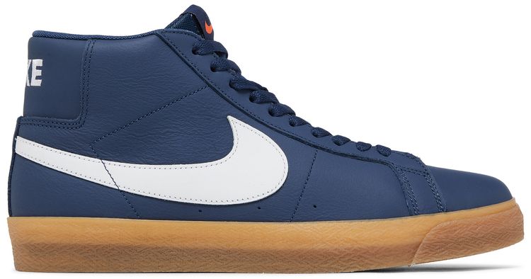 

Кроссовки Nike Zoom Blazer Mid SB 'Navy Gum', синий