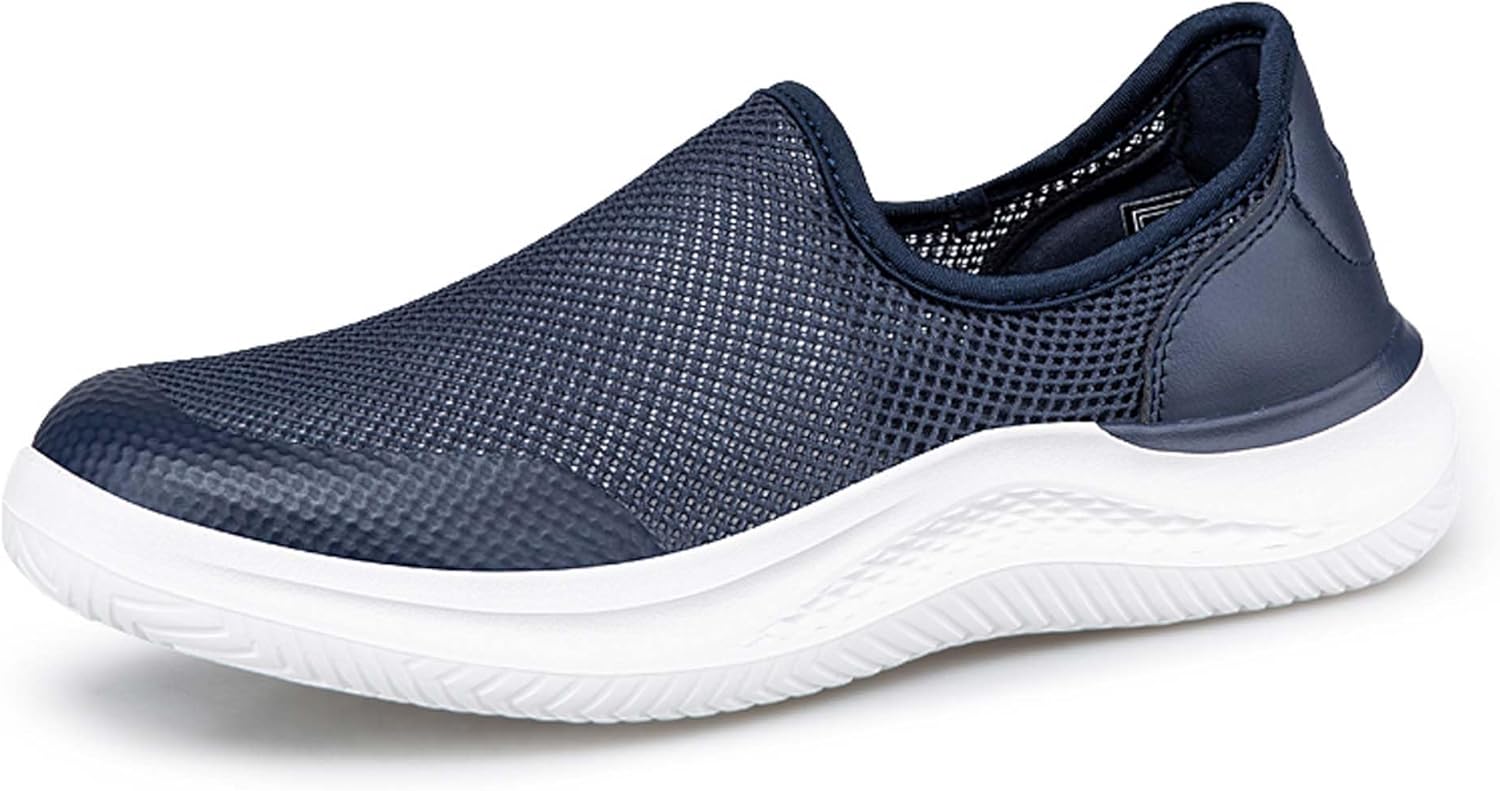 

Мужские прогулочные кроссовки с сеткой, дышащие, повседневные, нескользящие, с мягкой подошвой, для фитнеса, бега, тенниса, на открытом воздухе Generic, синий