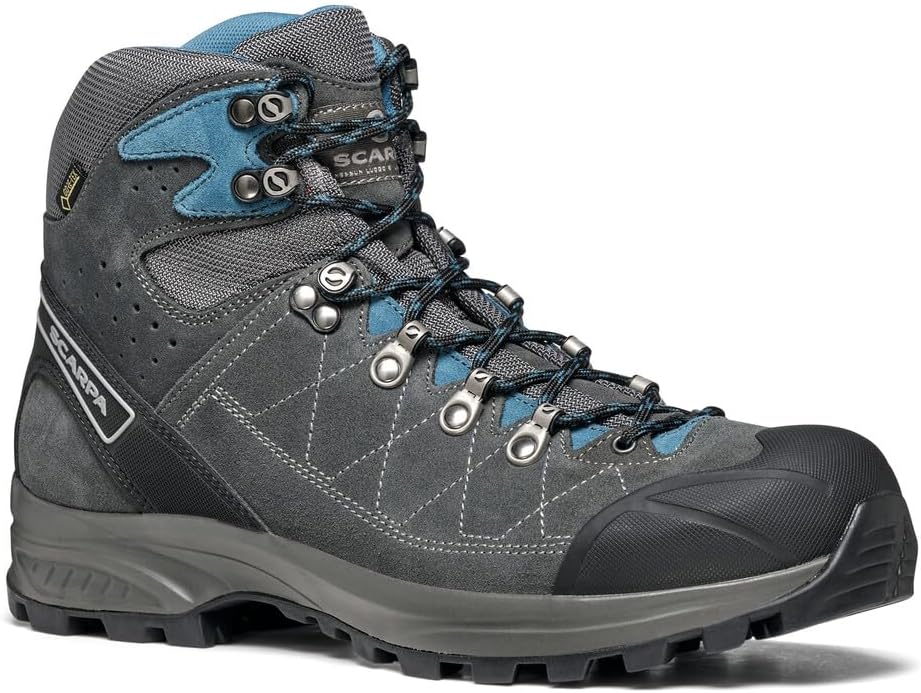 Мужские ботинки SCARPA Kailash Trek GTX водонепроницаемые с Gore-Tex, легкие, для бэкпекинга и походов, синий/серый — фото 3
