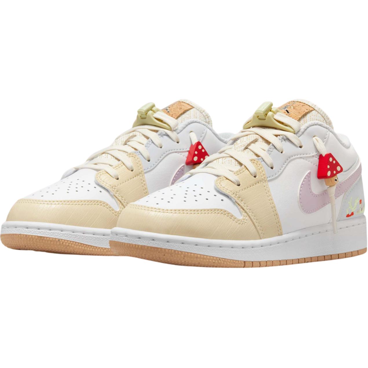Jordan Air 1 нескользящие амортизирующие низкие детские скейтбординг кроссовки white — фото 4