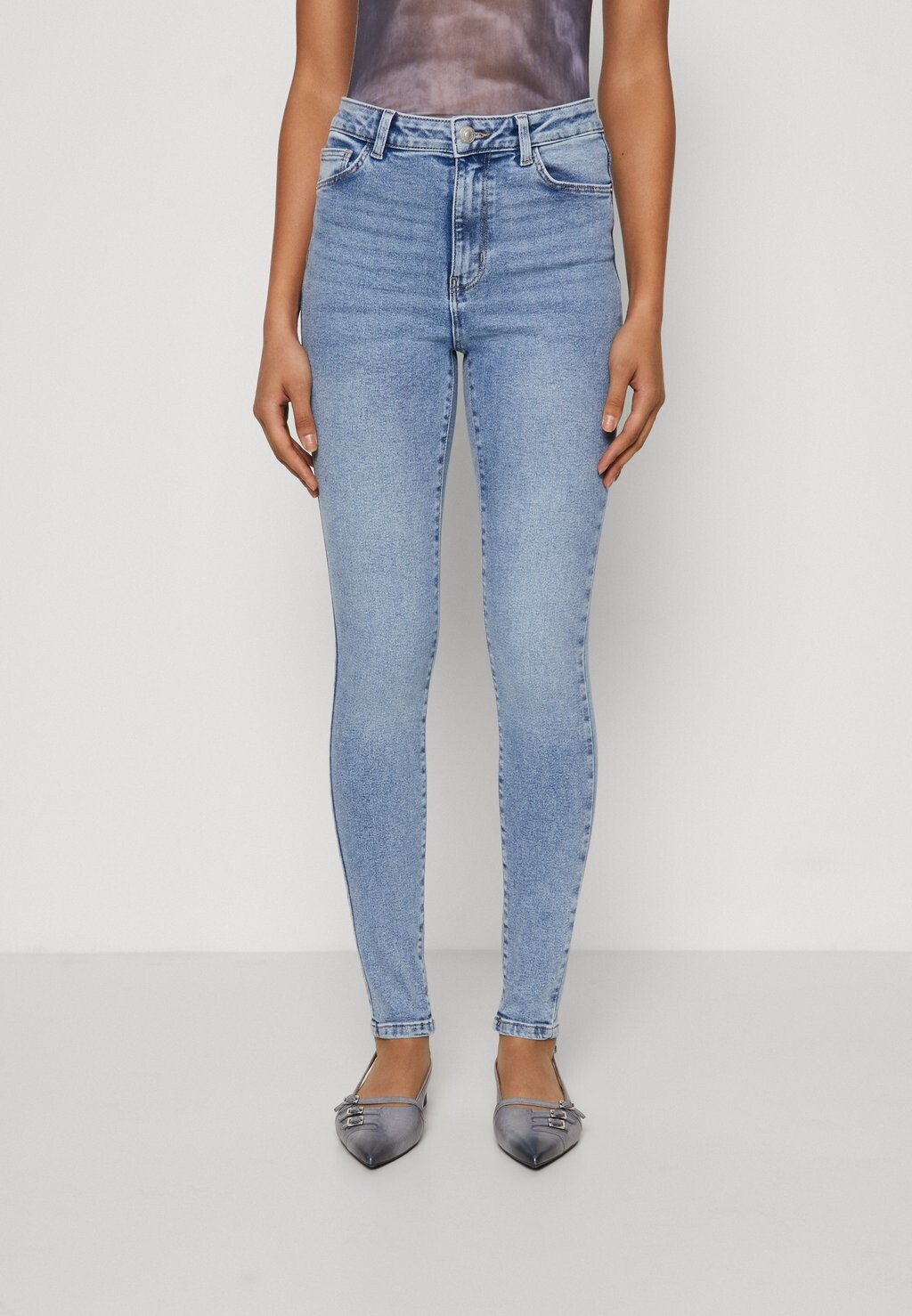 

Джинсы Skinny Fit PCDANA Pieces, цвет light blue denim