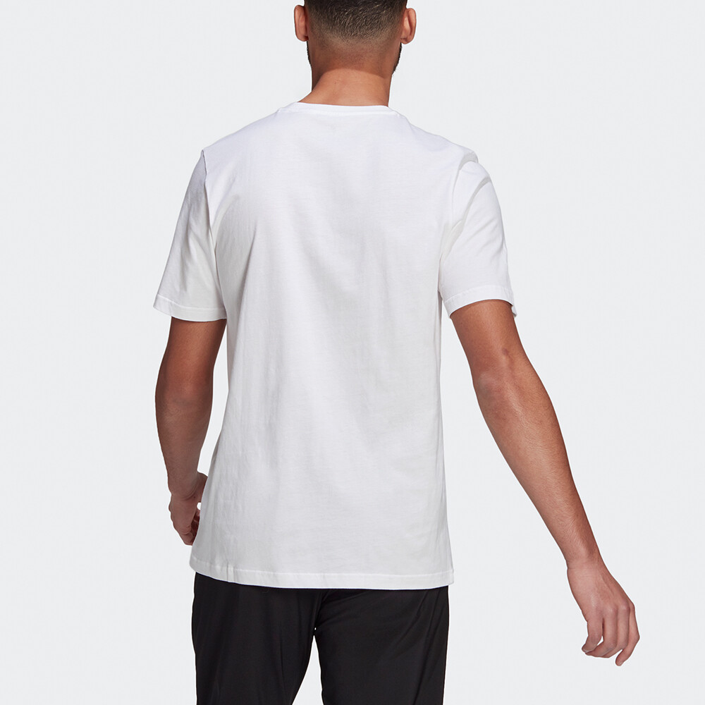 ESSENTIALS Футболка мужская белая Adidas, белый — фото 3
