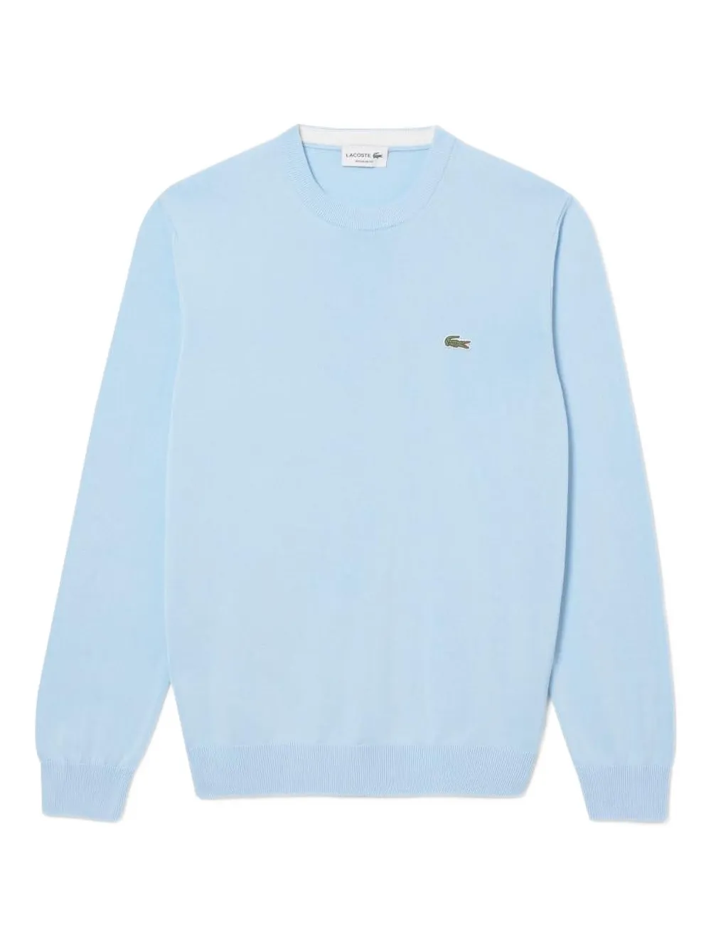 

Свитер с круглым вырезом и нашивкой-логотипом Lacoste, синий