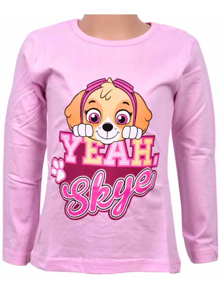 

Рубашка с длинным рукавом Paw Patrol Skye, розовый