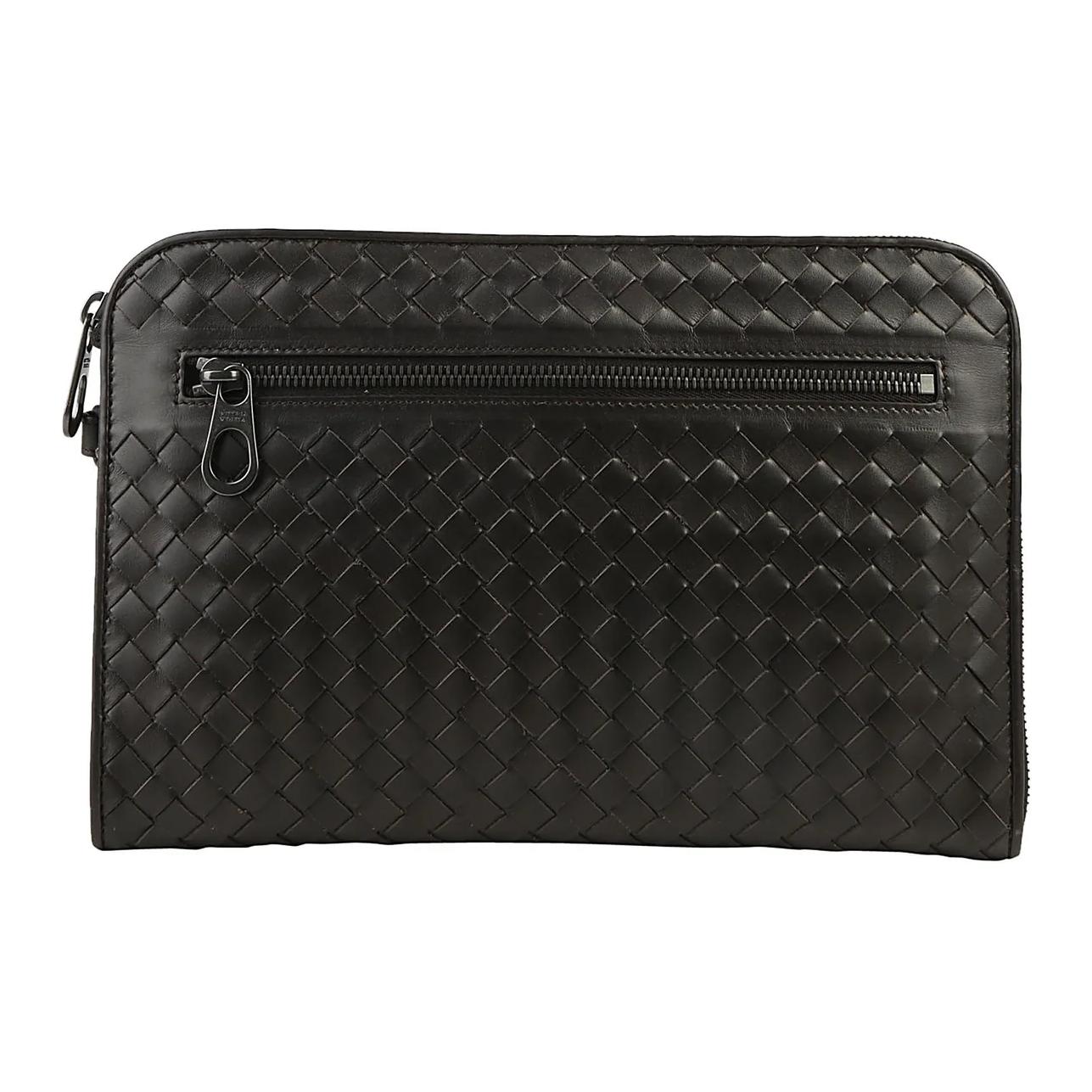 

Bottega Veneta Кожаный клатч мужской коричневый