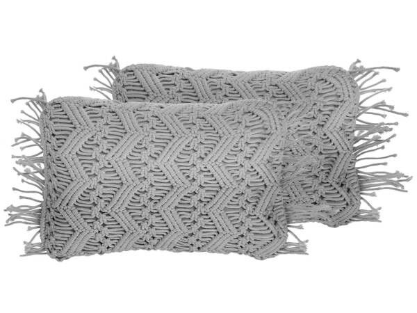 

Подушка Beliani 2 шт KIRIKKALE, 45x30x30 см цвет grau/hellgrau