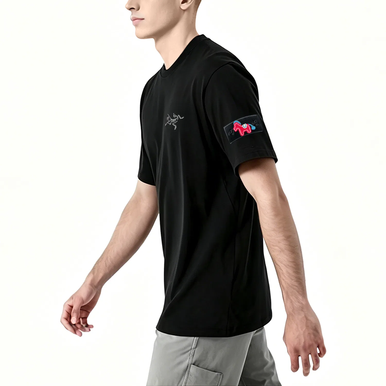 Футболка KRAGG с круглым вырезом, унисекс Arcteryx, Black — фото 3