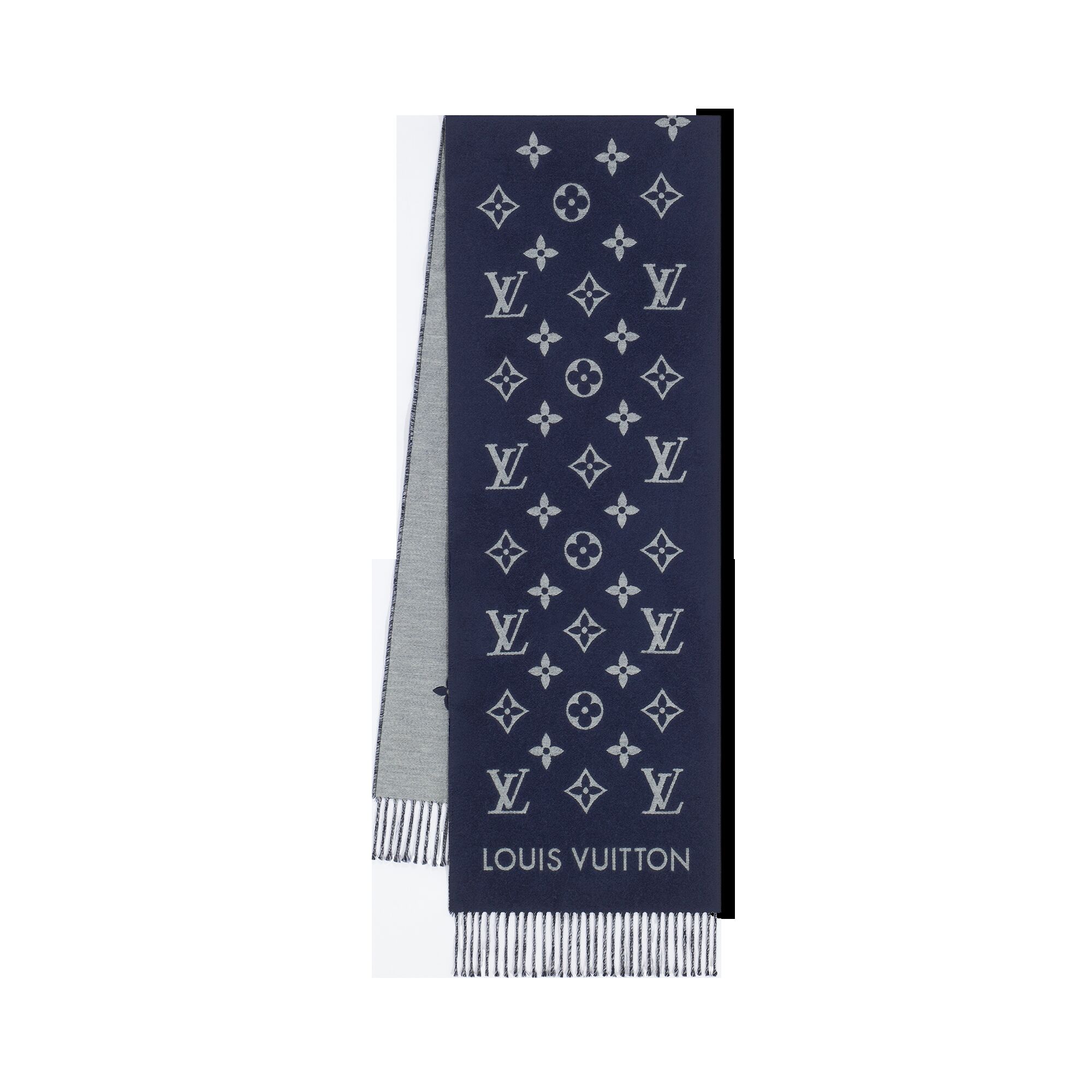 

Шарф с монограммой Louis Vuitton, синий