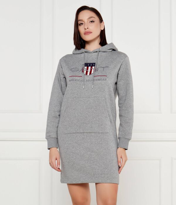 

Платье Gant Archive Shield, серый