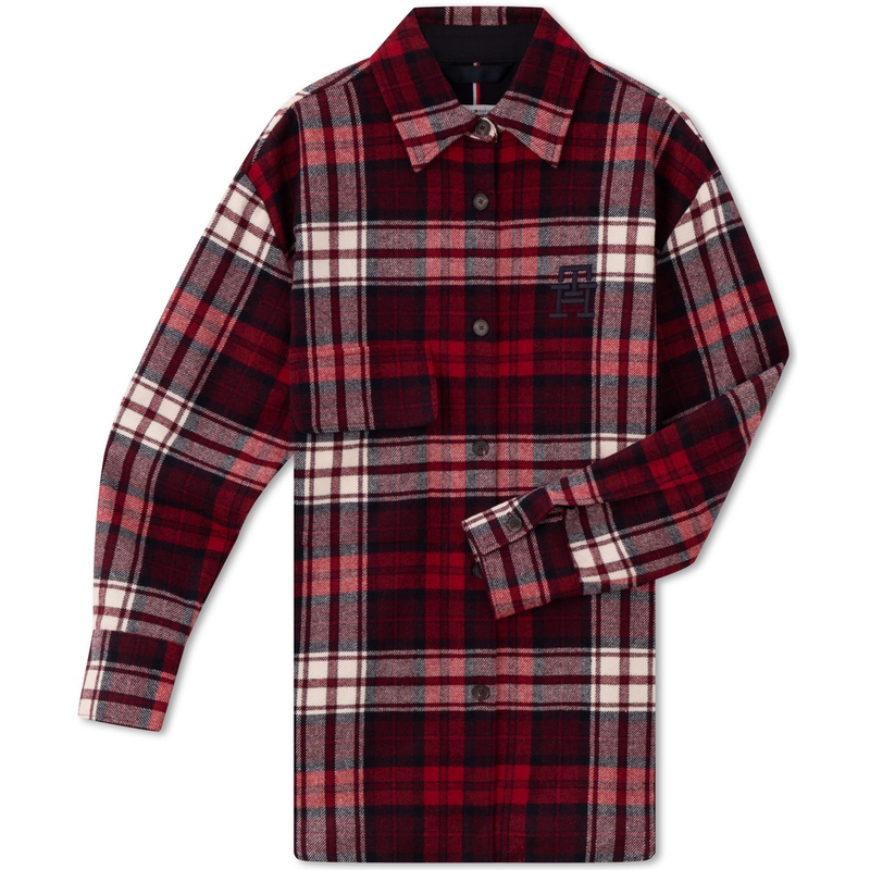 

Рубашка Plaid Cotton Dress Tommy Hilfiger, красный