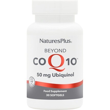 

NaturesPlus Beyond CoQ10 50 мг Убихинол Активный коэнзим Q10 Добавка с комплексом UbiquiMax 30 мягких капсул Nature's Plus