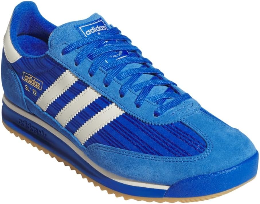 Мужские кроссовки adidas SL 72 RS на шнуровке для повседневной носки - синие — фото 2