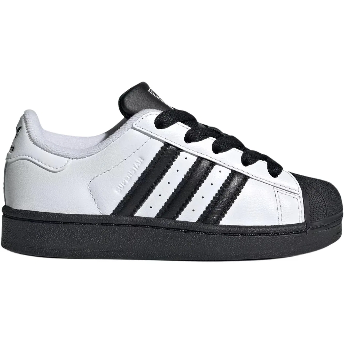 Кроссовки для скейтбординга Superstar 2 Leather Low top Kids' Black White Kids' Adidas Originals — фото 3