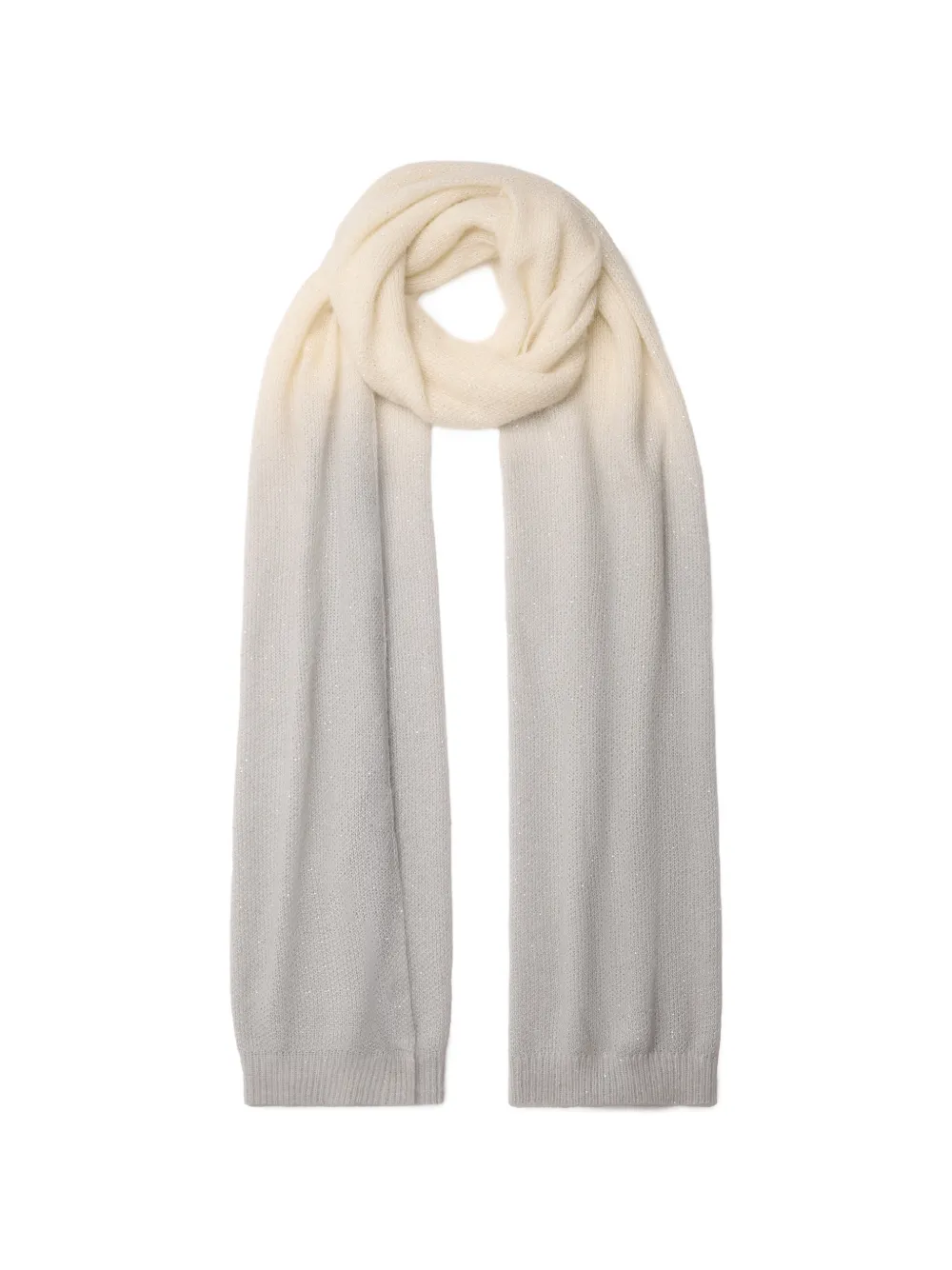 

Шарф с эффектом омбре Fabiana Filippi, нейтральный