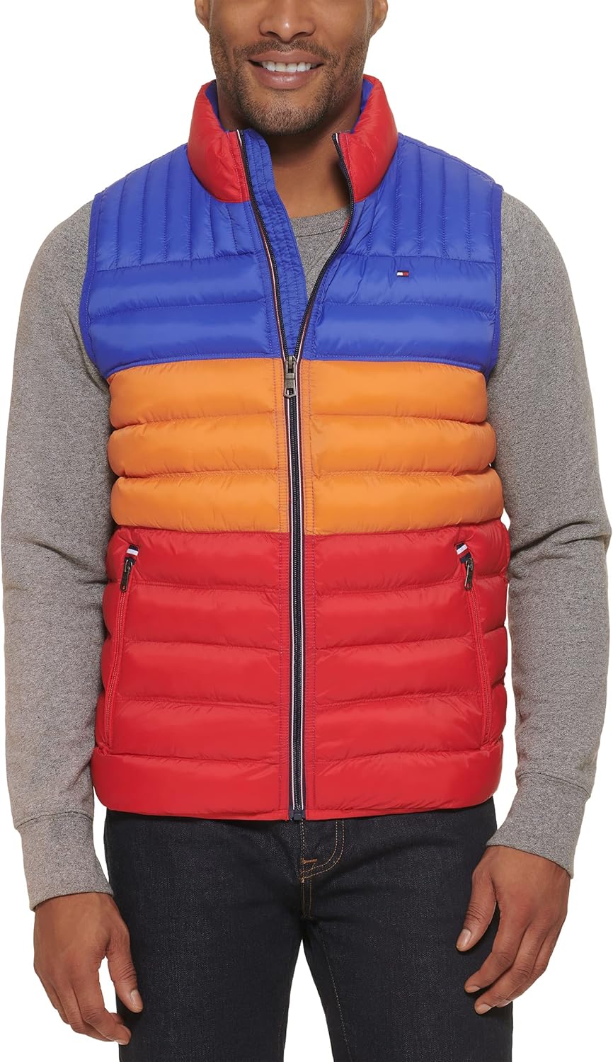 Легкая мужская куртка-пуховик Tommy Hilfiger, Bright Colorblock — фото 4