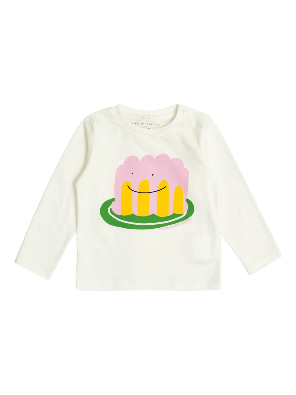 

Футболка с длинным рукавом и графическим принтом Stella McCartney Kids, белый