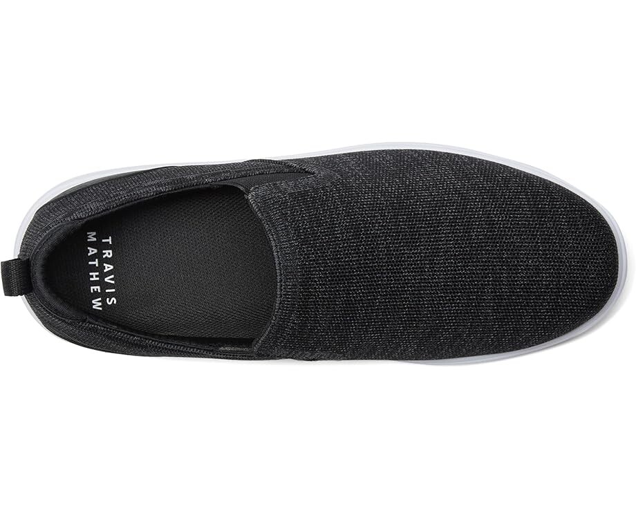 Кроссовки TravisMathew The Daily Knit Slip, цвет Heather Black — фото 2