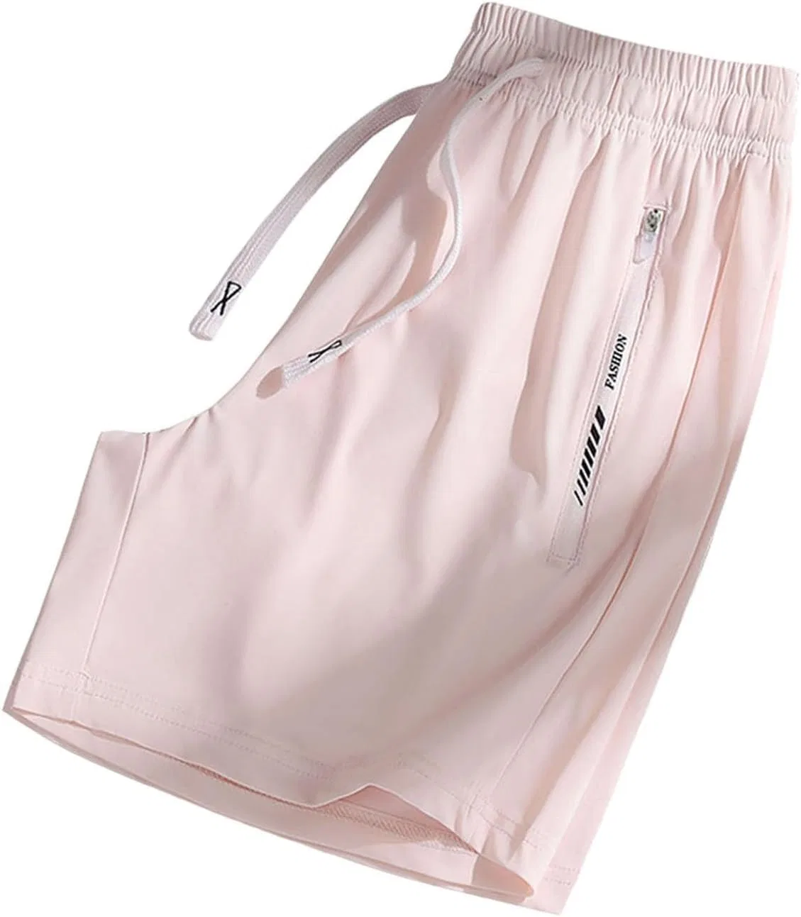 Шорты из льняного шелка, быстросохнущие, Unisex, Z06 Light Pink