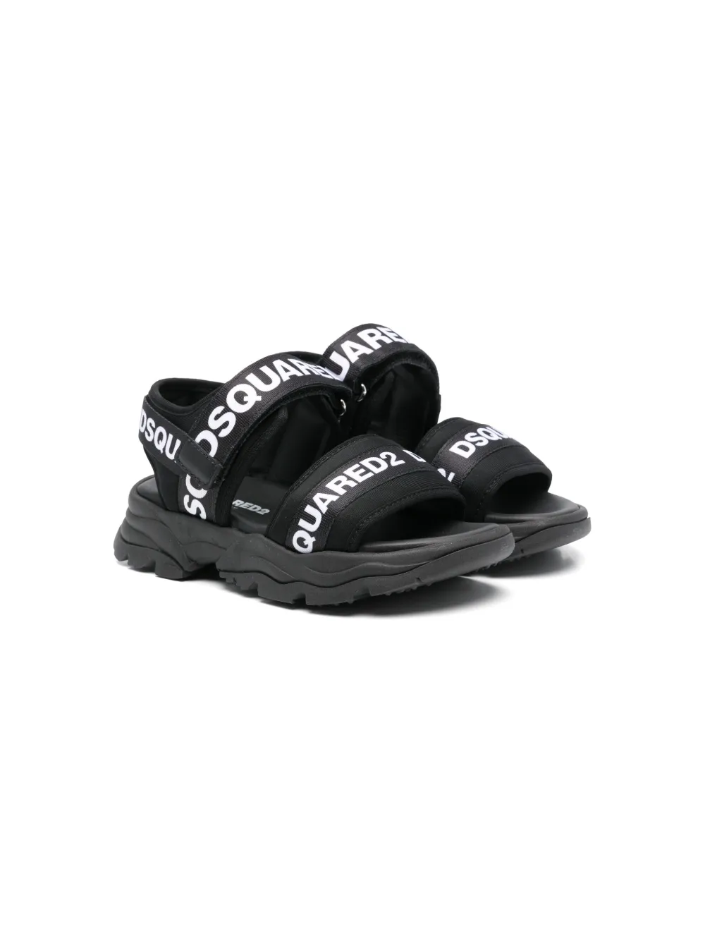 

Сандалии с логотипом DSQUARED2 KIDS, черный