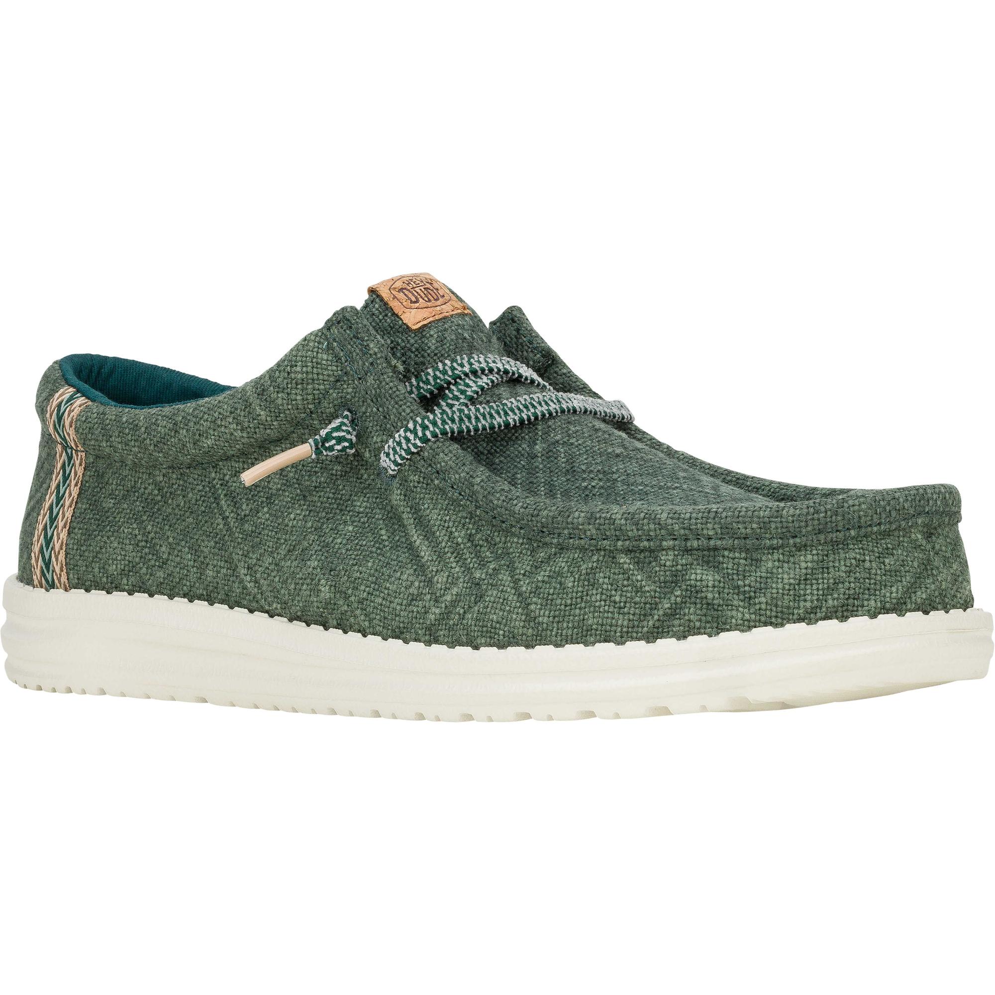 Мужские повседневные туфли Wally из джута Hey Dude, Sea Green — фото 2