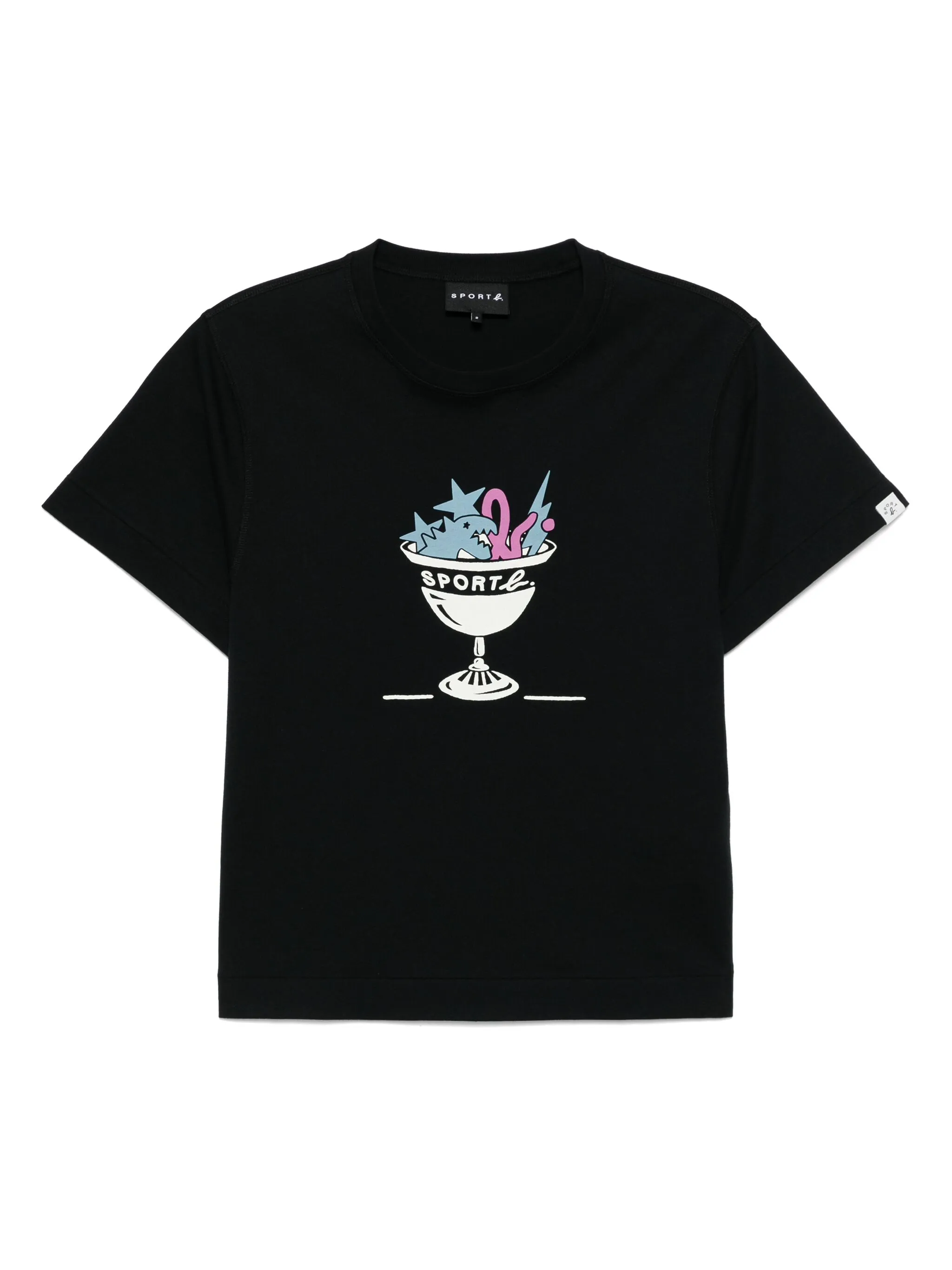 

Футболка с графичным принтом Sport B. By Agnès B., черный