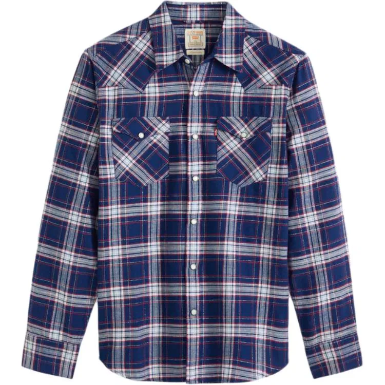Рубашка мужская Blue Pointed Collar Moderate Denim Levis