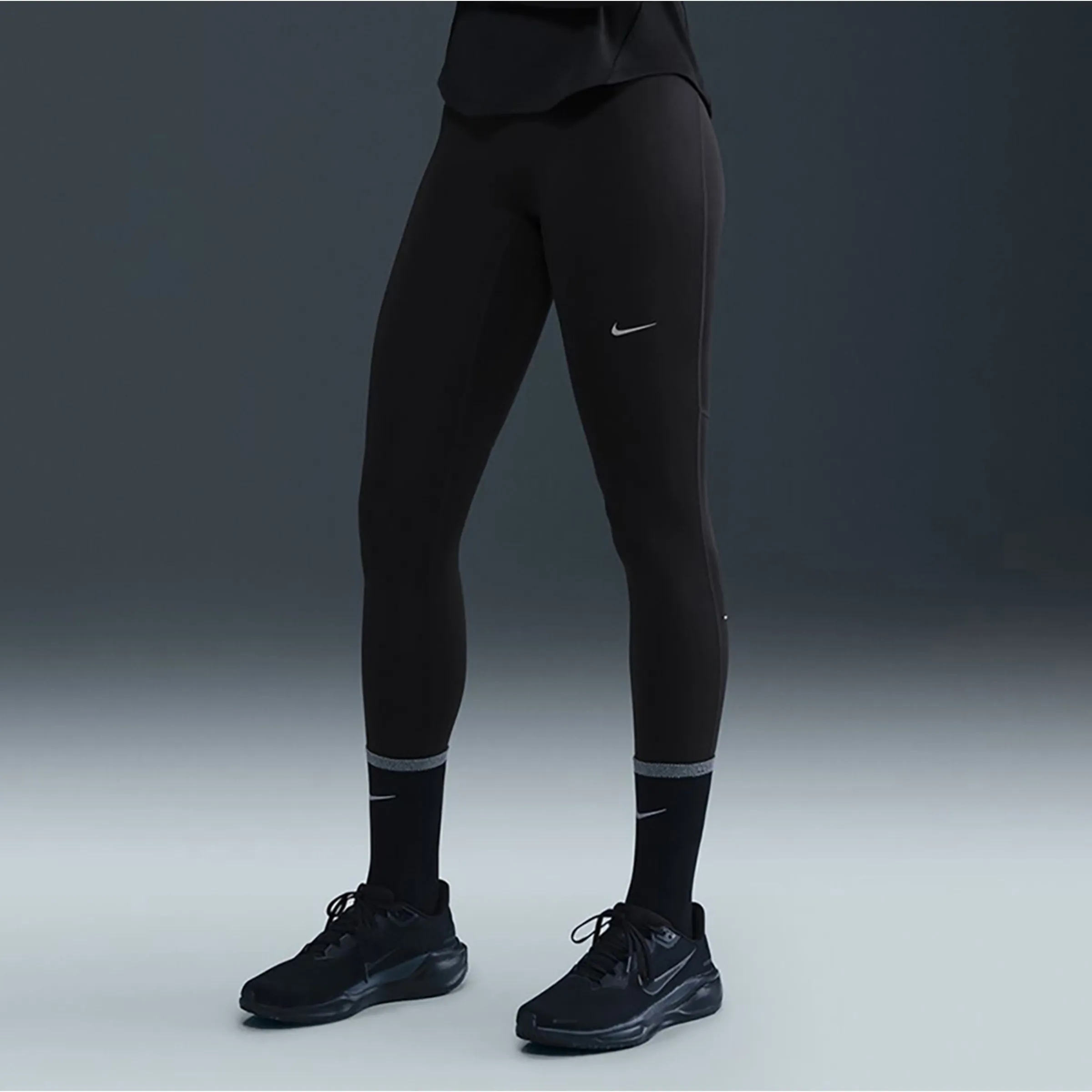 

Женские леггинсы Dri-FIT Tempo Hr 7/6 Nike, черный