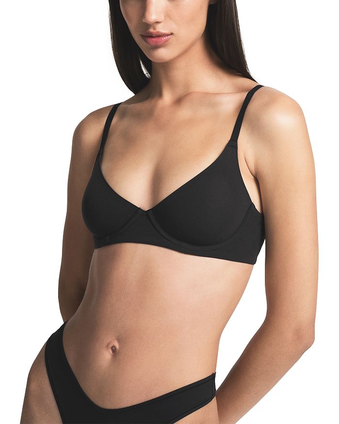 

Бюстгальтер Demi без косточек Fits Everybody SKIMS, черный