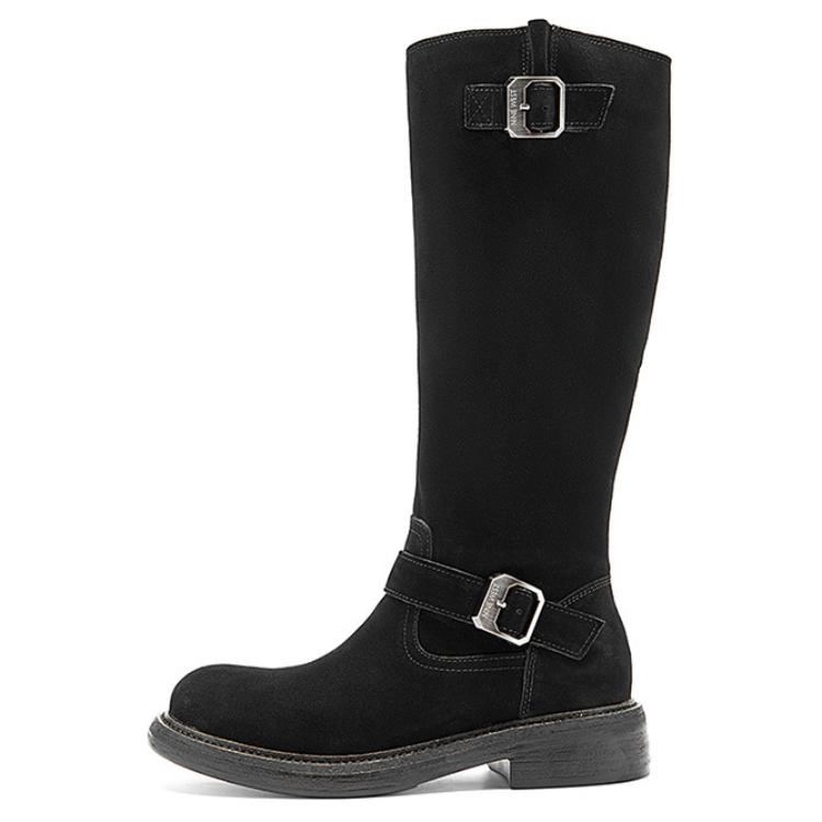 Сапоги женские черные 3,8 см NINE WEST, Black