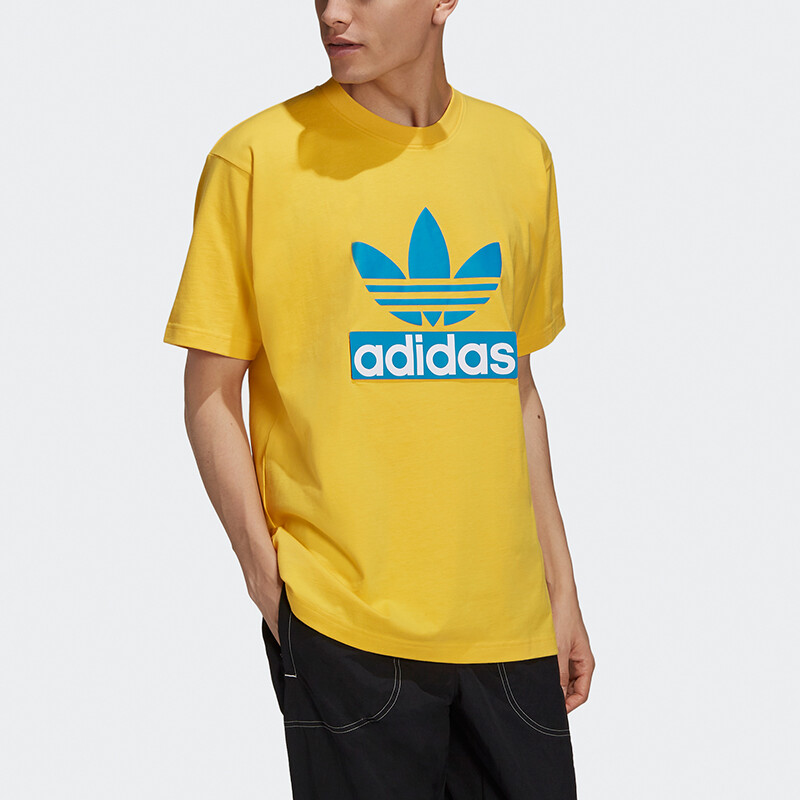 Футболка Big Trfl мужская желтая Adidas Originals, желтый — фото 4