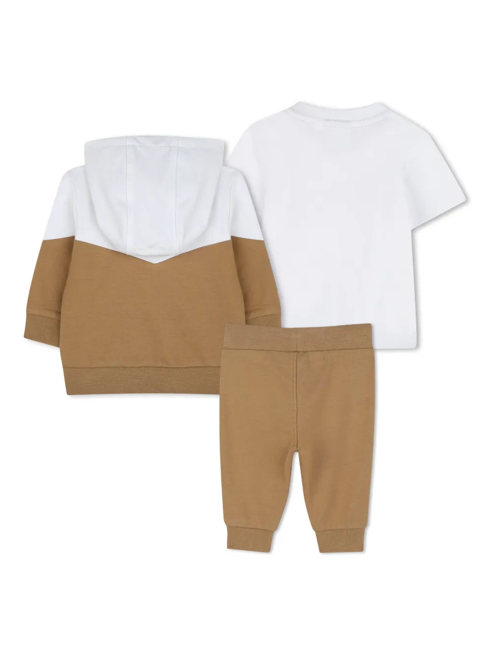 Двухцветный спортивный костюм BOSS Kidswear, нейтральный — фото 2