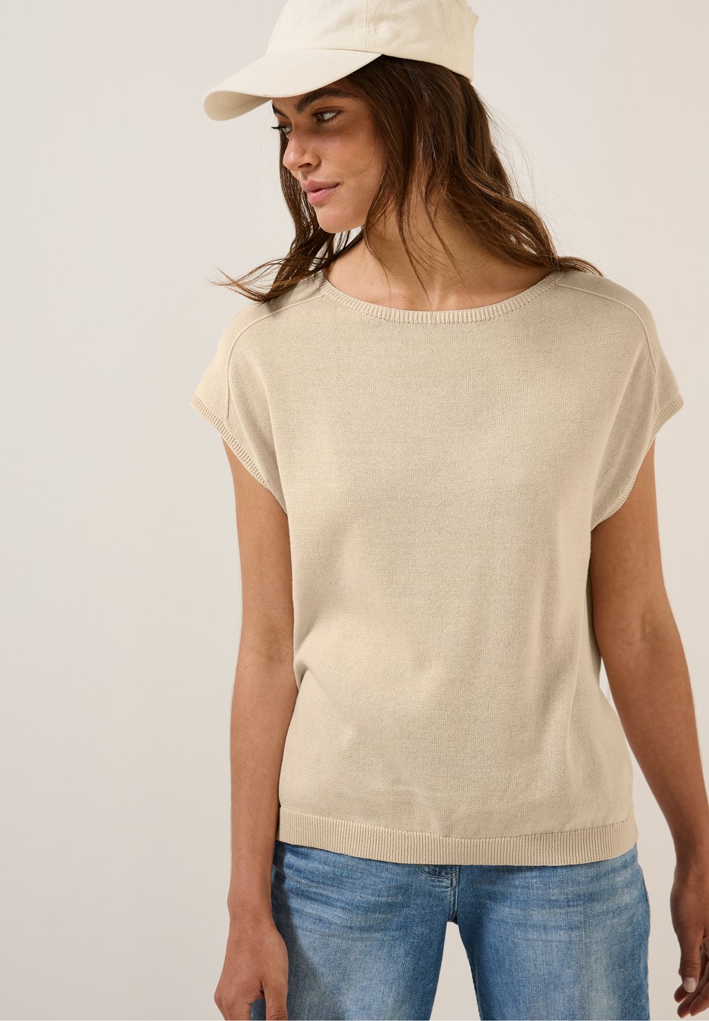 

Базовая футболка Cecil, бежевый