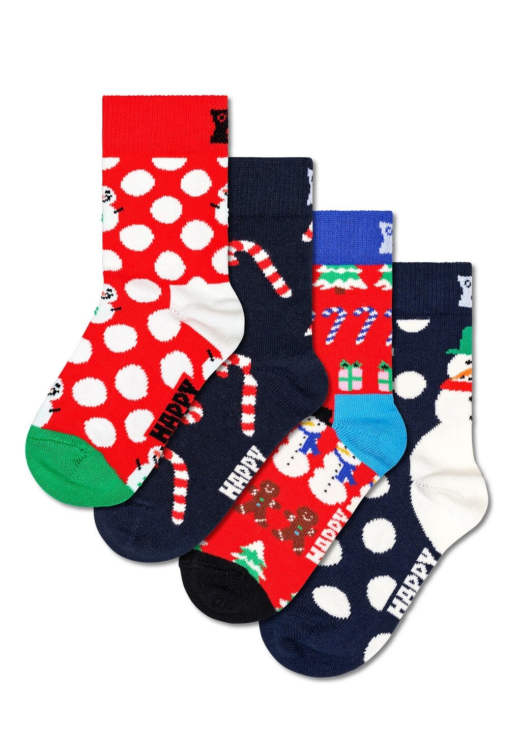 

Носки Рождественский подарочный набор из 4 шт. Happy Socks, мультиколор