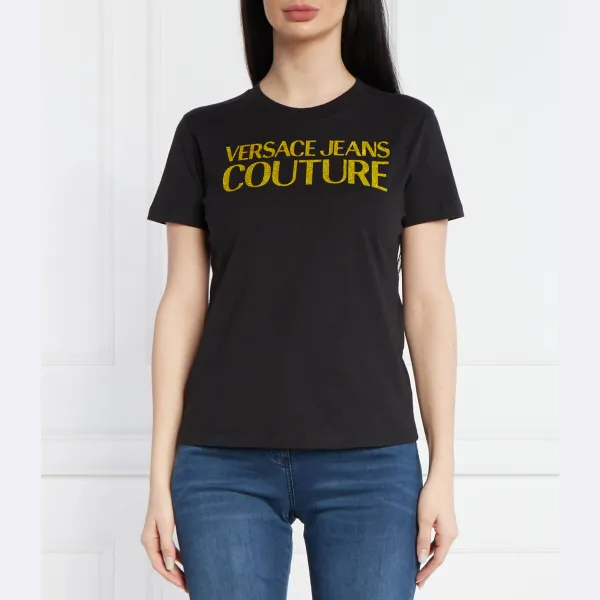 

Футболка стандартного кроя Versace, черный
