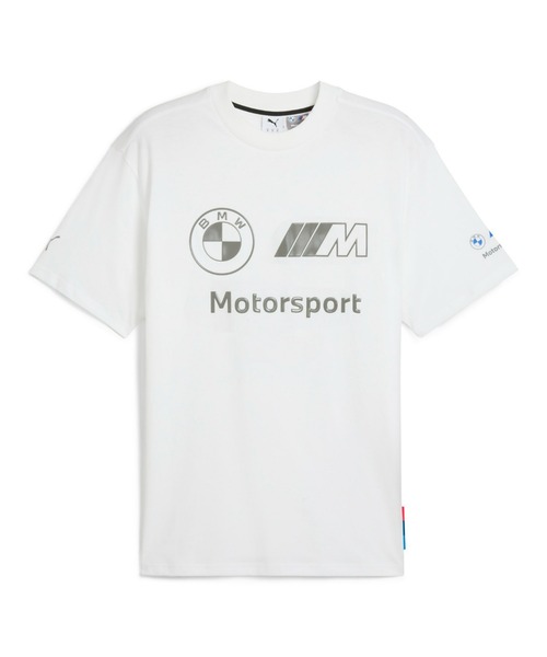 

Мужская футболка с коротким рукавом, логотип Luxe Stacked PUMA BMW MMS, белый
