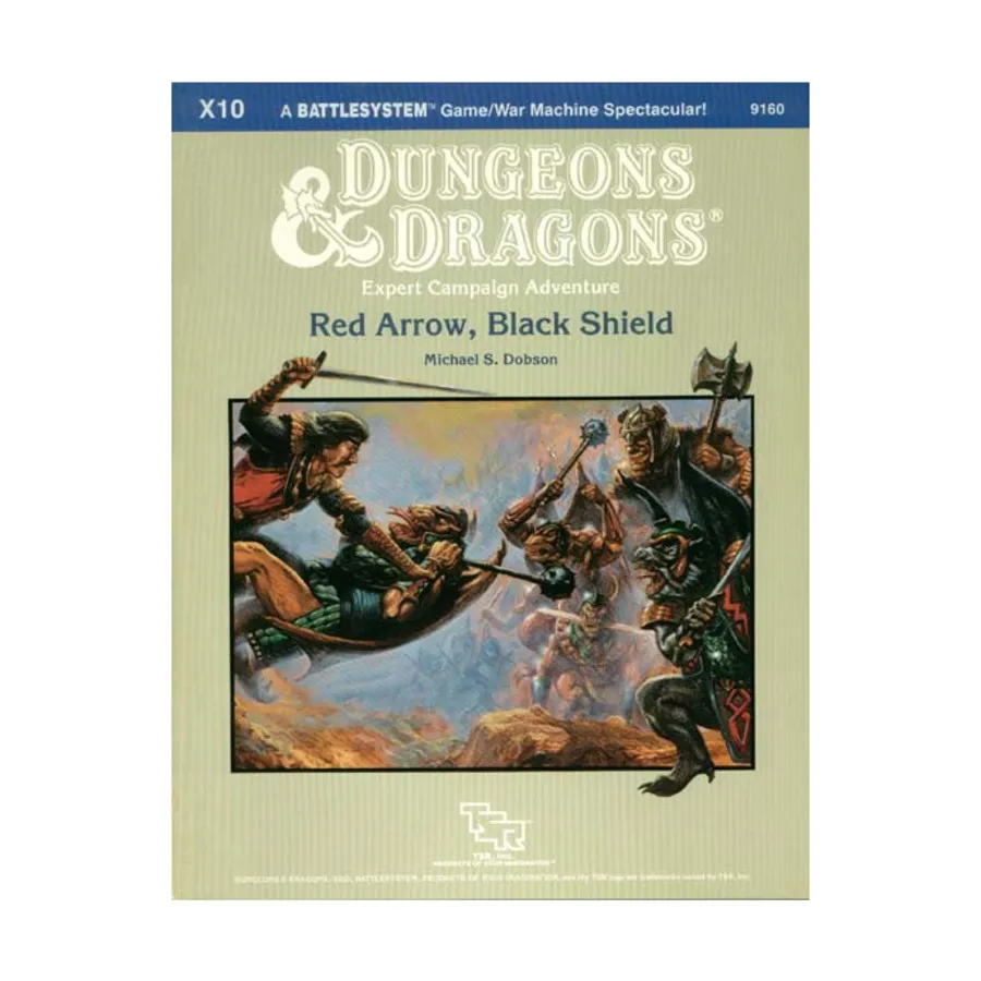 

Модуль Red Arrow, Black Shield, Basic Dungeons & Dragons (Original Edition) - Modules & Adventures - X Series