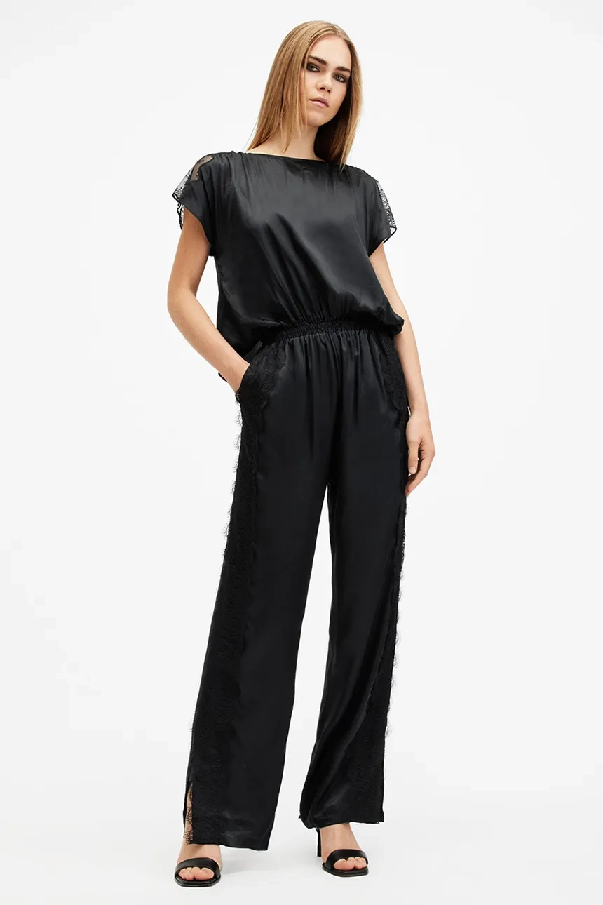 

Комбинезон MARI из смесового шелка AllSaints, черный