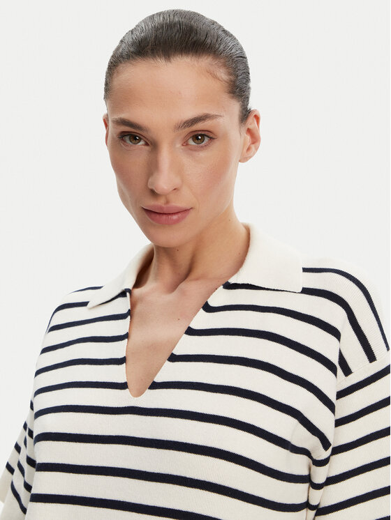 Свитер обычного кроя WW0WW45400 Tommy Hilfiger, бежевый — фото 4