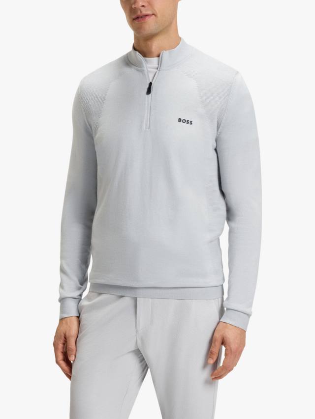 

Базовый джемпер BOSS с воротником-стойкой из хлопковой смеси HUGO BOSS, Grey/Multi